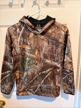 Realtree Kids Camo Hoodie in Brown and Tan